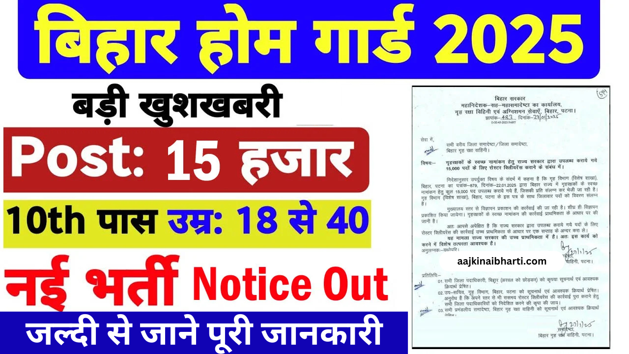 Bihar Home Guard Information 2025