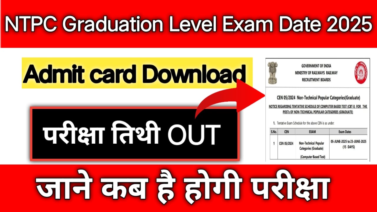 NTPC Graduate Level Admit Card Download